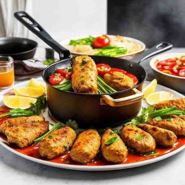 Курица на сковороде аля шашлык
